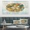 Designart - Coastal Pastel seashells II - Vintage Nautical Canvas Artwork